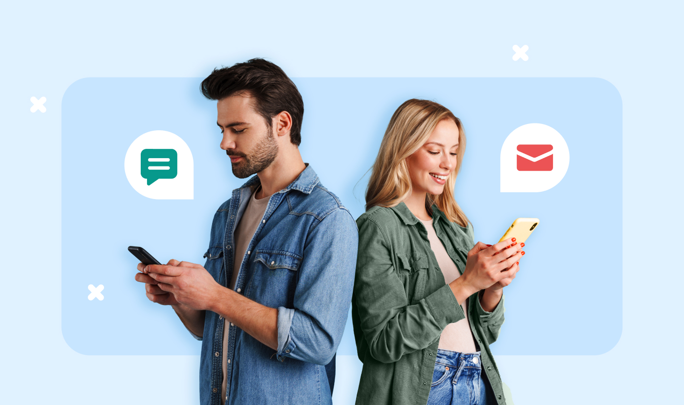Image for SMS and email: The power couple of customer communications