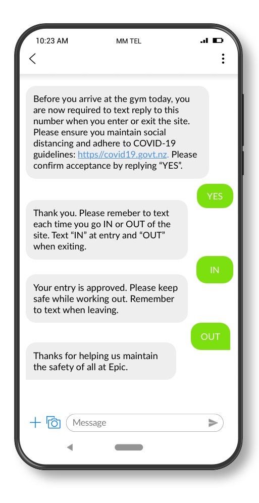 Fitness Contact Logging