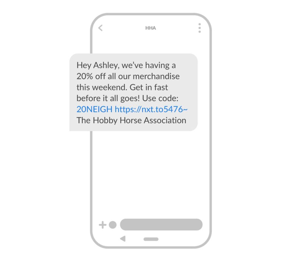 Marketing Promotion SMS Template