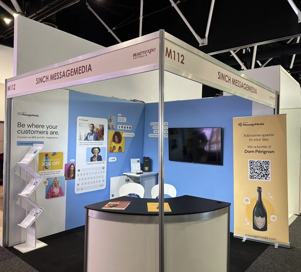 Sinch-MessageMedia-event-booth