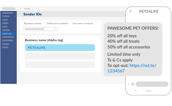 alpha tag sms hub