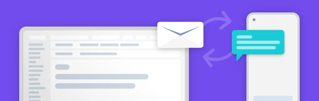 Image for How to send a message via email to text