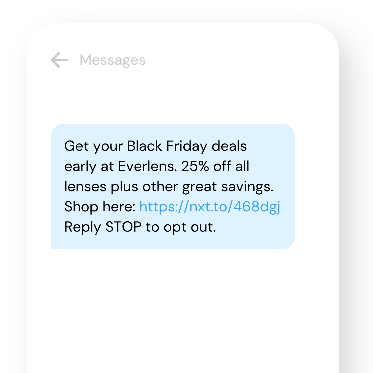 SMS-marketing-example-early-BFCM-sale
