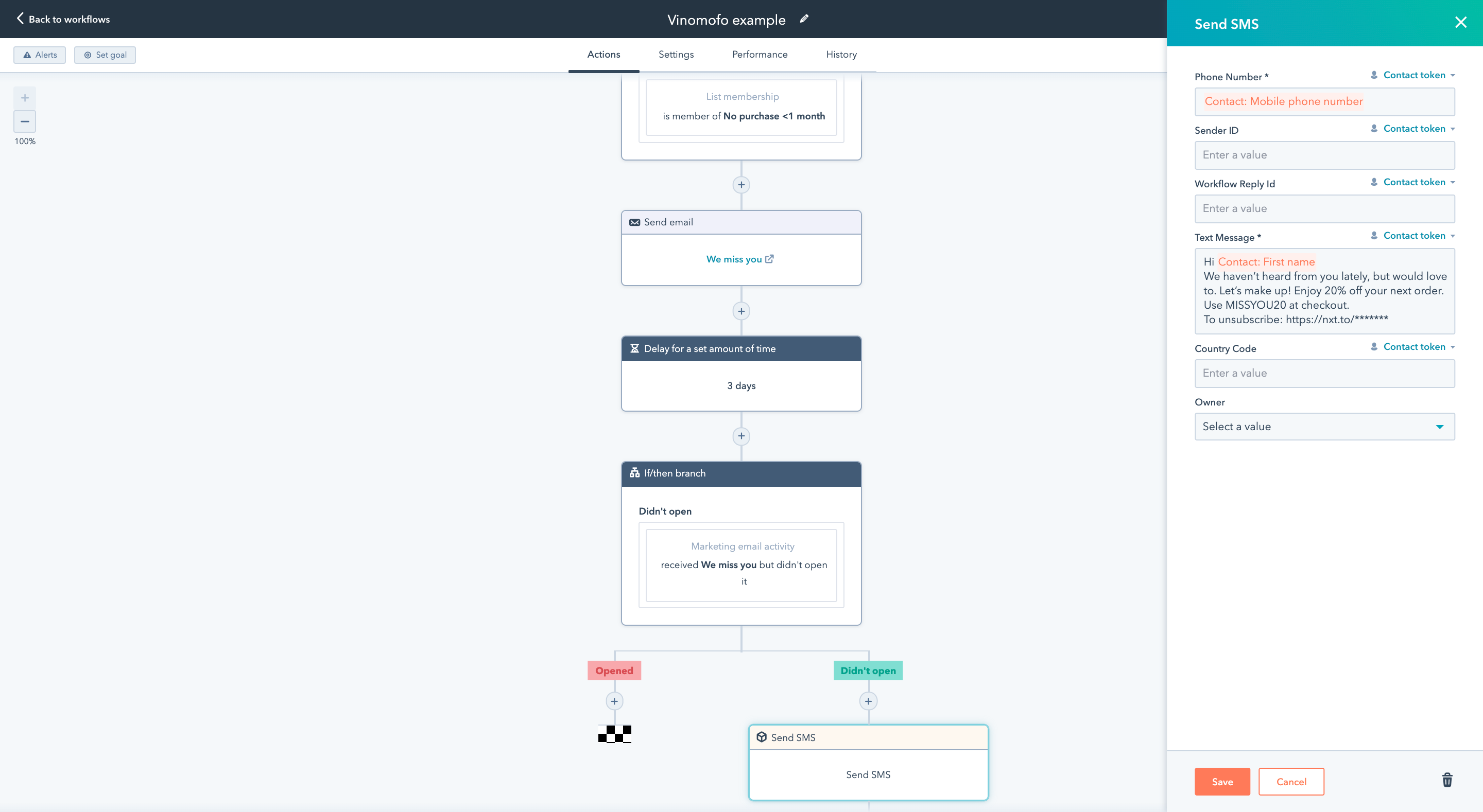 Vinomofo churn example